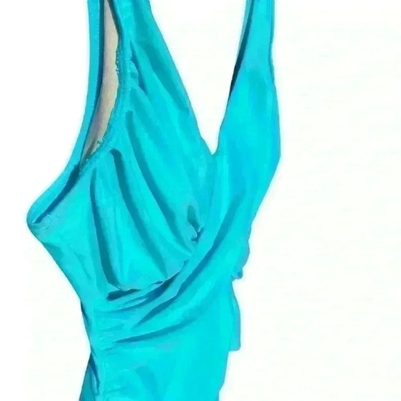 Real comfort slimming swimsuit, Tiffany blue size 10 - Picture 3 of 11